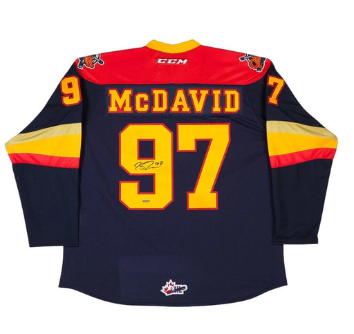 Connor McDavid Autographed Erie Otters CCM Jersey - Pastime Sports & Games