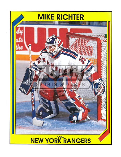 Mike Richter 8X10 New York Ranger Away Jersey (In Position) - Pastime Sports & Games