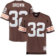 Jim Brown Cleveland Browns Football Jersey (Vintage Brown M&N) - Pastime Sports & Games