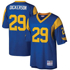 Eric Dickerson LA Rams Football Jersey (Vintage Blue M&N) - Pastime Sports & Games