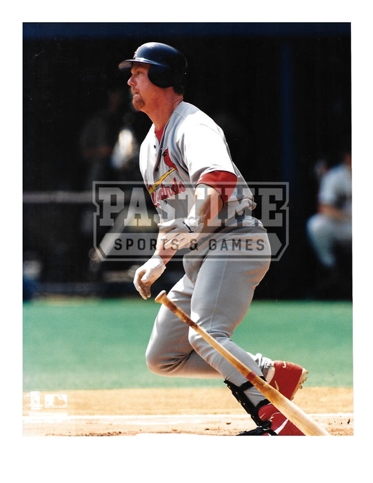 Mark Mcgwire 8X10 St. Louis Cardinals (Dropping Bat) - Pastime Sports & Games