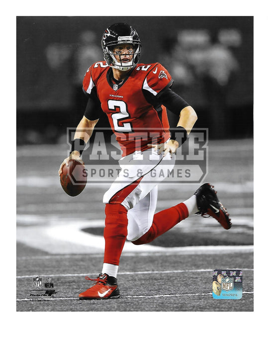 Matt Ryan 8X10 Atlanta Falcons Home Jersey (Running With Ball) - Pastime Sports & Games