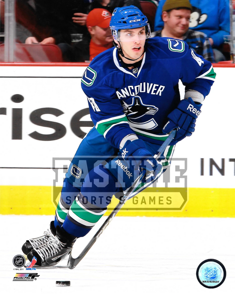 Maxim Lappiere 8X10 Vancouver Canucks Home Jersey (Skating With Puck) - Pastime Sports & Games