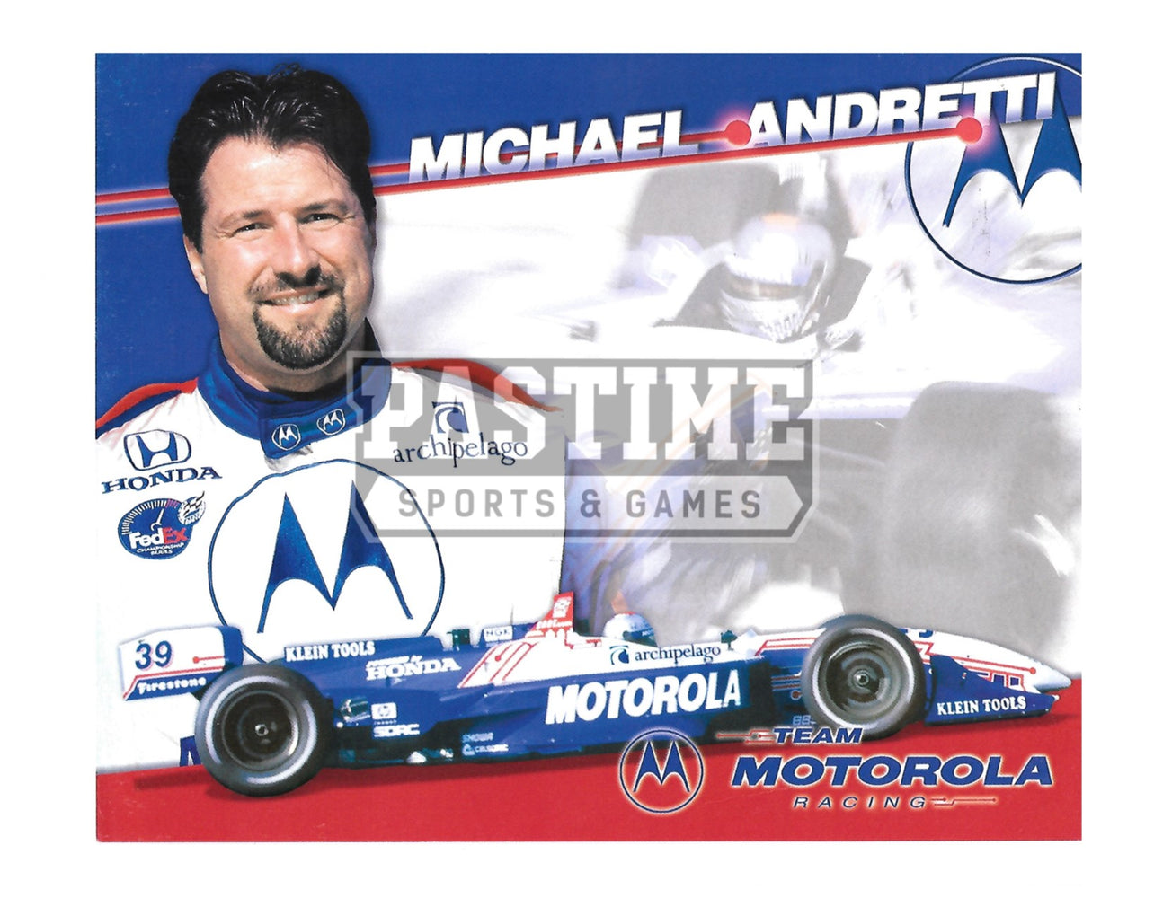 Michael Andretti 8X10 Racing (Photo Montage Pose 1) - Pastime Sports & Games