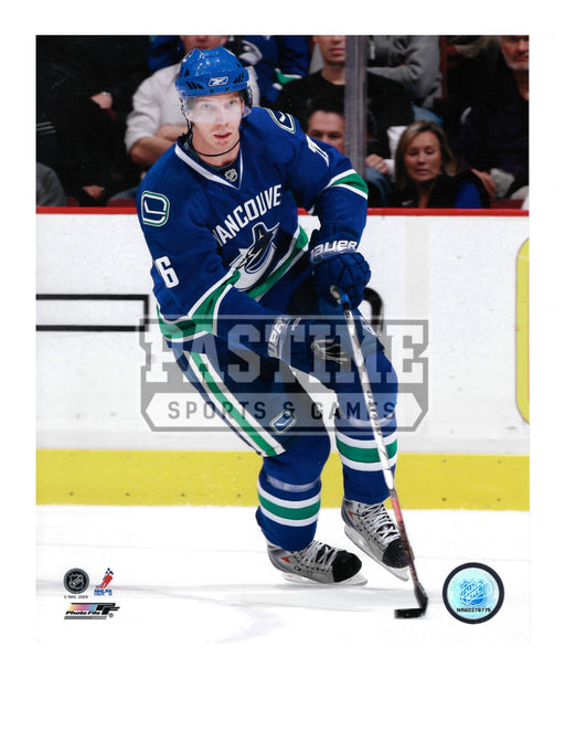 Michael Samuelson 8X10 Vancouver Canucks Home Jersey (Skating With Puck) - Pastime Sports & Games