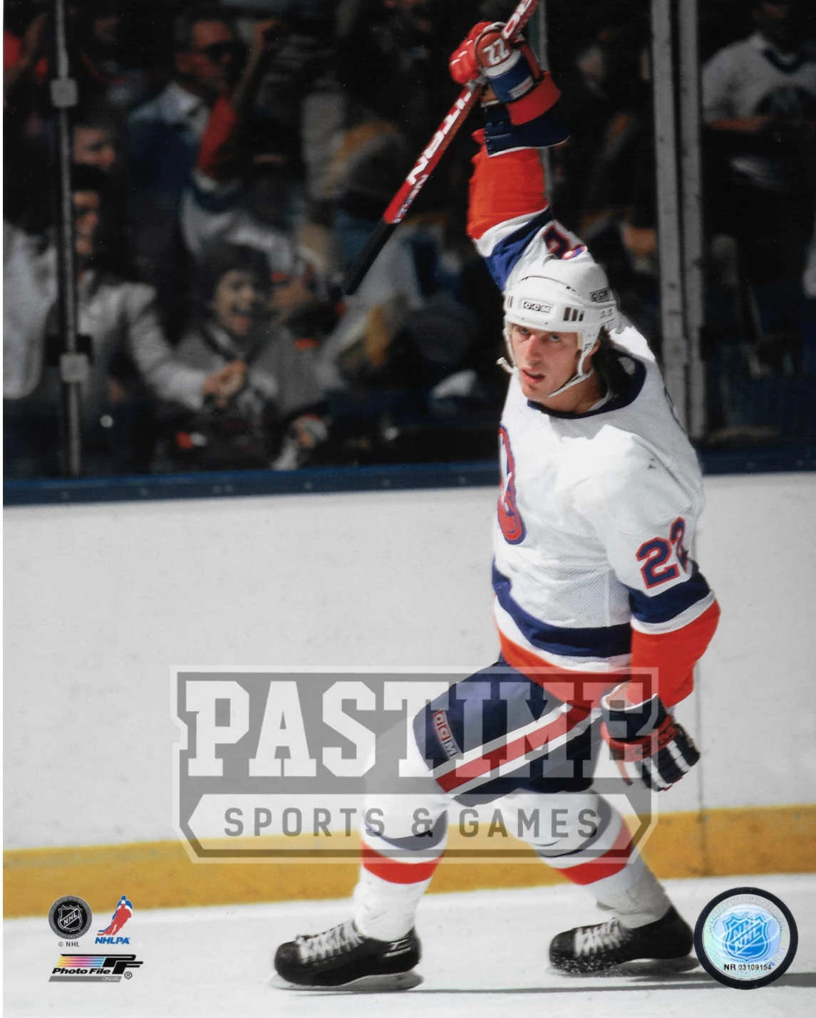 Mike Bossy Autographed 8x10 Photo Matted in an 11x14 Frame
