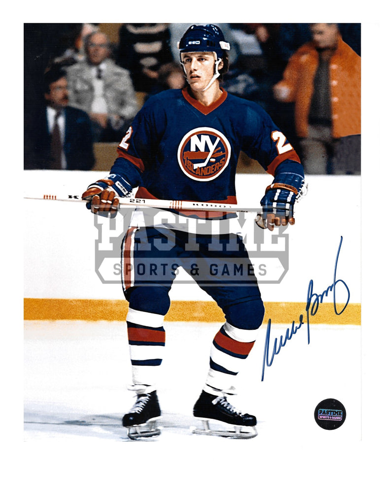Mike Bossy Autographed 8X10 New York Islanders Home Jersey (In Positon) - Pastime Sports & Games