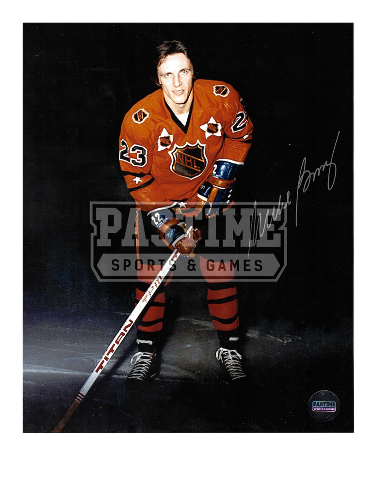 Mike Bossy Autographed 8X10 All Stars Jersey (Pose) - Pastime Sports & Games