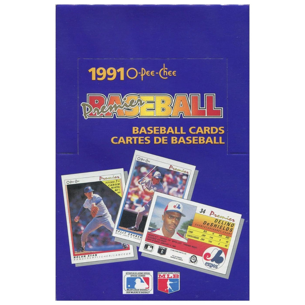 1991 O-Pee-Chee Premier MLB Baseball Hobby Pack / Box