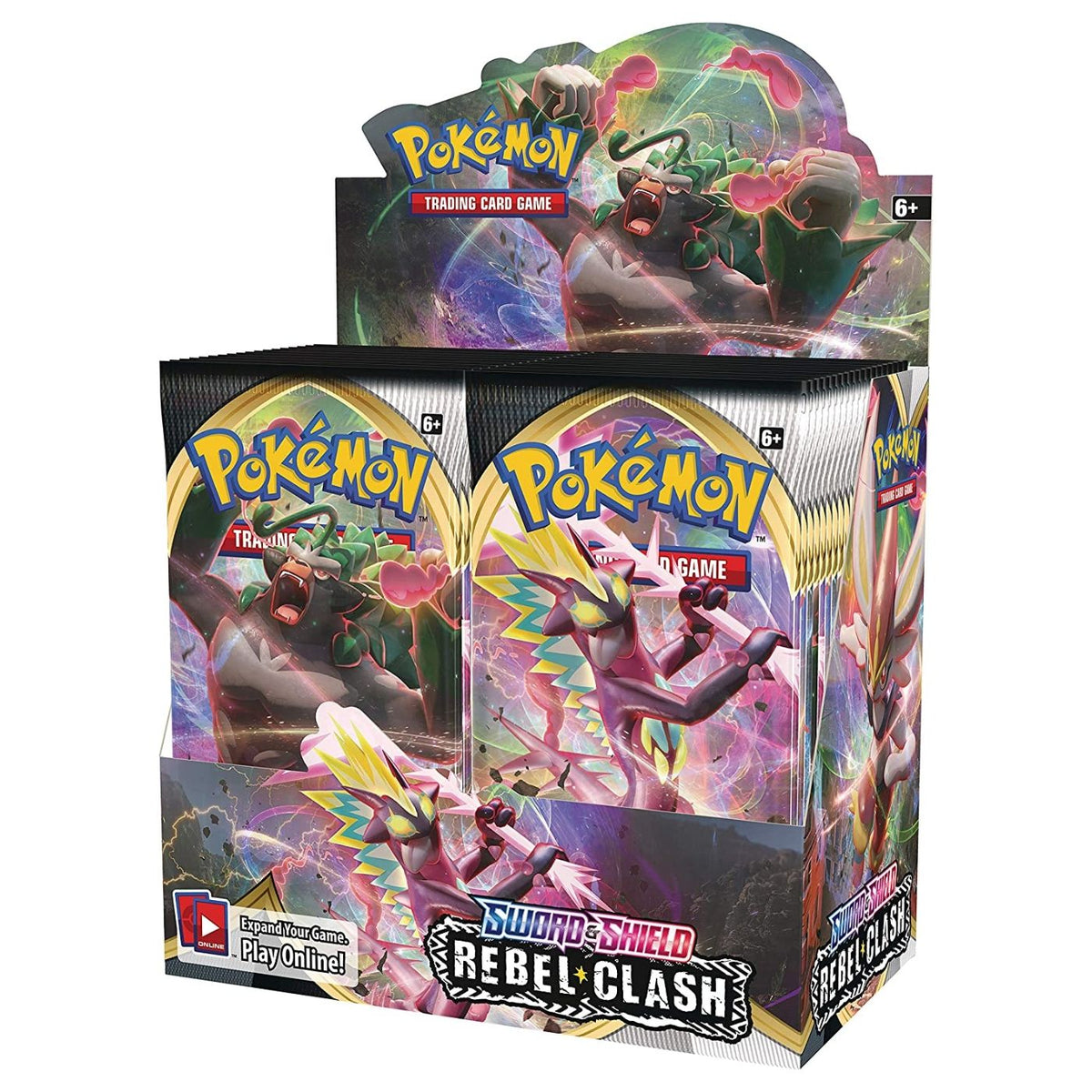 pokémon tcg sword & shield booster display box Pokemon Rebel Clash Booster Pack / Box– Pastime Sports & Games