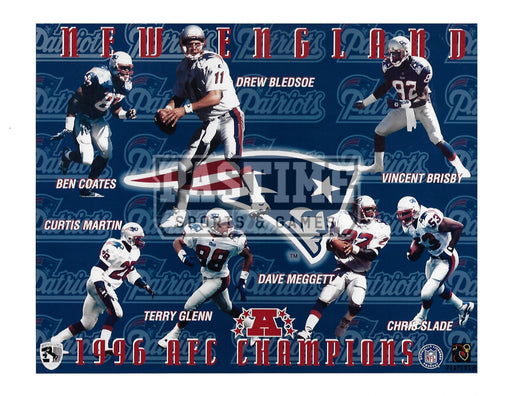New England Patriots 8X10 Player Montage (1996) - Pastime Sports & Games