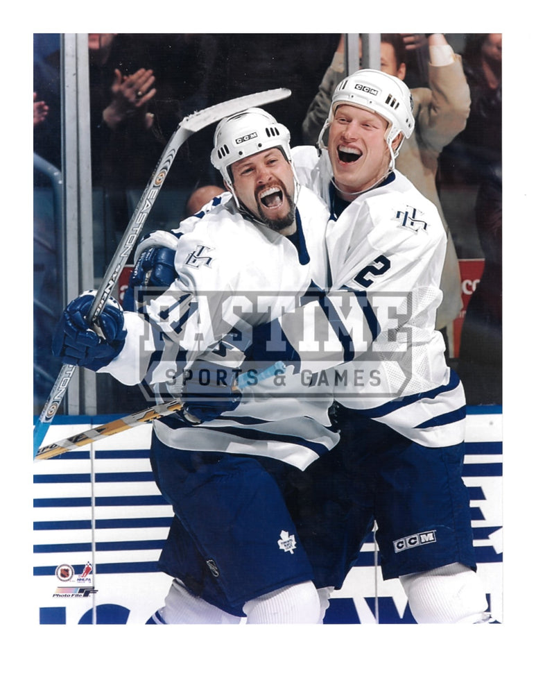 Nolan, Sundin 8X10 Toronto Maple Leafs Away Jersey (Hugging) - Pastime Sports & Games