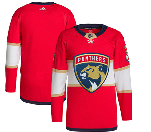 Florida Panthers 2022/23 Home Adidas Red Primegreen Hockey Jersey - Pastime Sports & Games