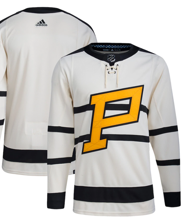 Pittsburgh Penguins 2022/23 Adidas Winter Classic Primegreen Cream Jersey - Pastime Sports & Games