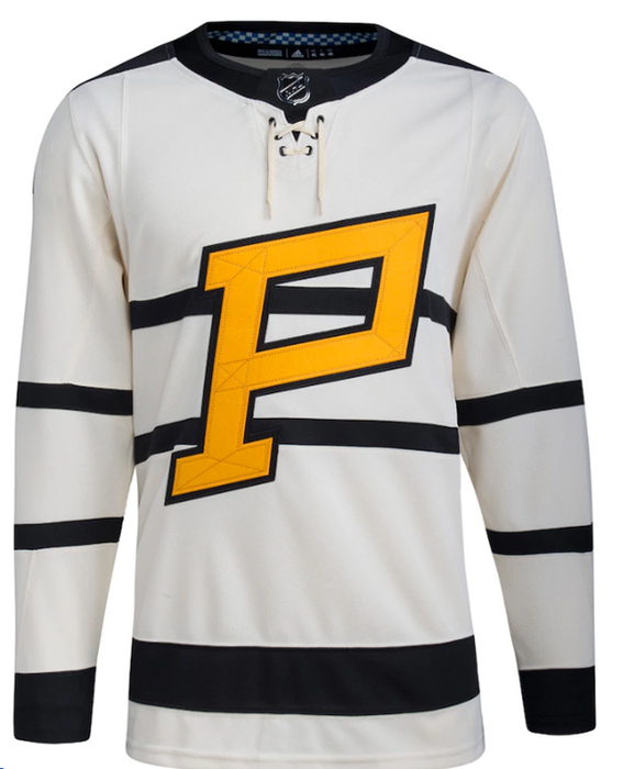 Pittsburgh Penguins 2022/23 Adidas Winter Classic Primegreen Cream Jersey - Pastime Sports & Games