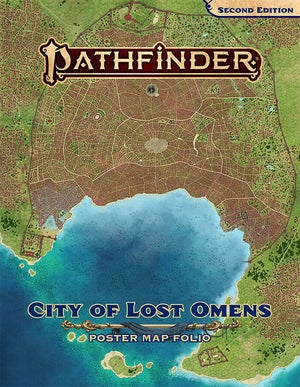 Pathfinder 2nd Edition City Of Lost Omens Poster Map Folio - Pastime Sports & Games