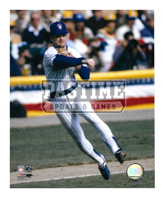 Paul Molitor 8X10 Milwaukee Brewers (Throwing Ball) - Pastime Sports & Games