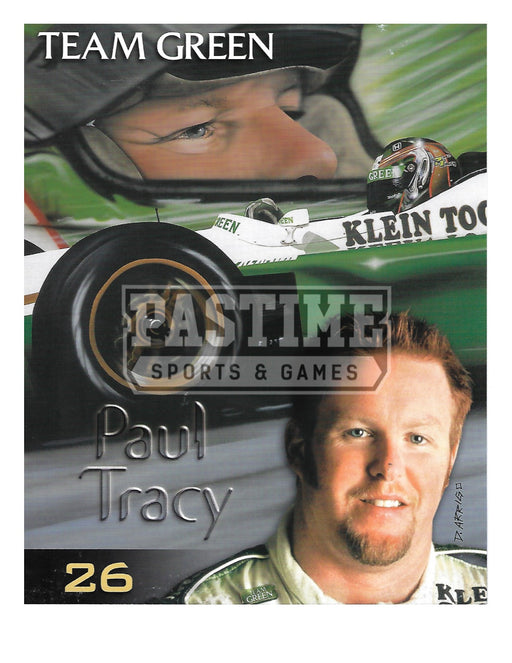 Paul Tracy 8X10 Racing (Photo Montage) - Pastime Sports & Games