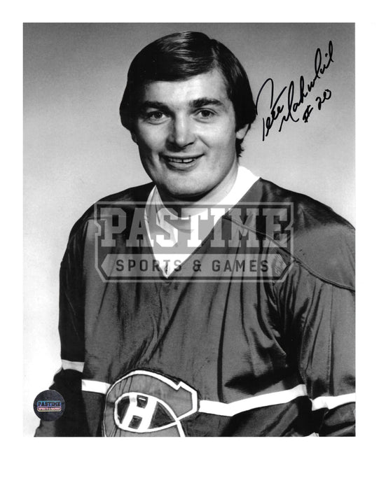 Pete Mahovlich Autographed 8X10 Montreal Canadians Home Jersey (Pose) - Pastime Sports & Games