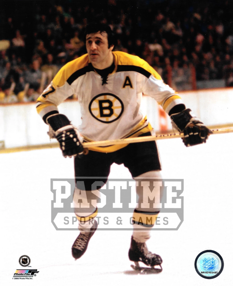 Phil Esposito 8X10 Bruins Away Jersey (Skating With Stick Up) - Pastime Sports & Games