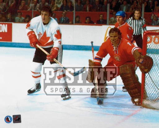 Phil Esposito 8X10 Team Canada (Standing Next to Goalie) - Pastime Sports & Games