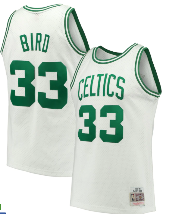 1985-86 Boston Celtics Larry Bird Mitchell & Ness White Basketball Jersey - Pastime Sports & Games