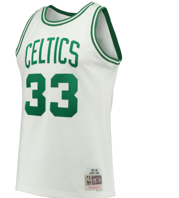 1985-86 Boston Celtics Larry Bird Mitchell & Ness White Basketball Jersey - Pastime Sports & Games