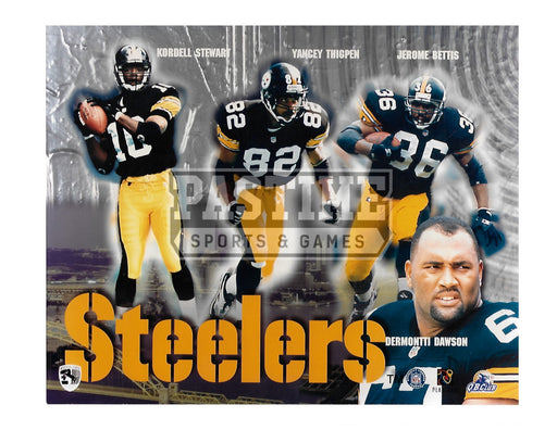 Pittsburgh Steelers 8X10 Player Montage (Stewart, Thigpen,Bettis) - Pastime Sports & Games