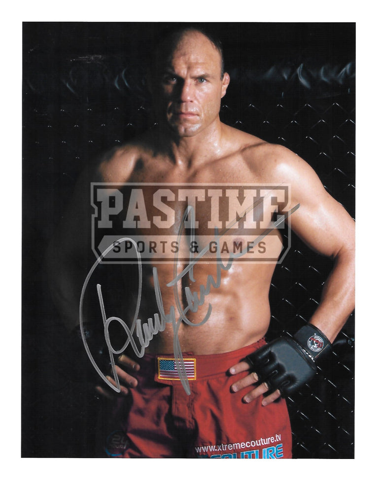 Randy Couture Autographed 8.5X11 UFC (Hands On Hips Pose 1) - Pastime Sports & Games