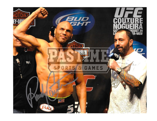 Randy Couture Autographed 8X10 UFC (With Joe Rogan) - Pastime Sports & Games