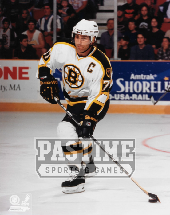 Ray Bourque 8X10 Bruins Away Jersey (Skating With Puck) - Pastime Sports & Games