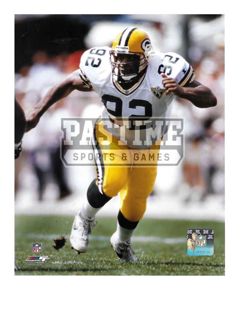 Reggie White 8X10 Greenbay Packers Away Jersey (Running) - Pastime Sports & Games