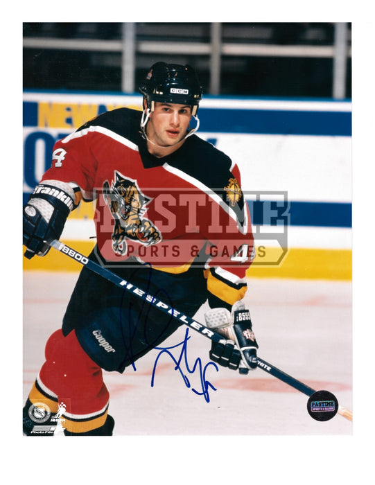 Rob Niedermayer Autographed 8X10 Florida Panthers Home Jersey (Skating) - Pastime Sports & Games