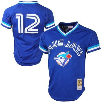 Roberto Alomar Toronto Blue Jays Batting Practice Baseball Jersey (M&N Blue) - Pastime Sports & Games