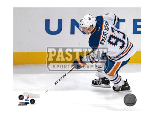 Ryan Nugent-Hopkins 8X10 Edmonton Oilers Away Jersey (Name Showing on Back) - Pastime Sports & Games
