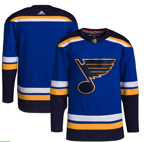 St Louis Blues 2022/23 Adidas Alternate Primegreen Blue Jersey - Pastime Sports & Games