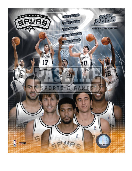 San Antonio Spurs 8X10 Photo Montage (2005/06) - Pastime Sports & Games