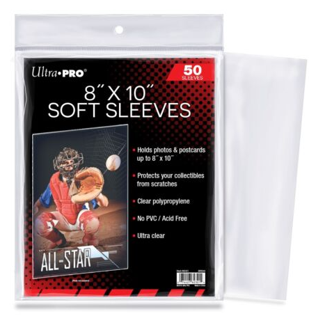 Ultra Pro 8X10" Soft Sleeve - Pastime Sports & Games