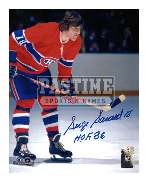 Serge Savard Autographed 8X10 Montreal Canadians Home Jersey (In Position) - Pastime Sports & Games