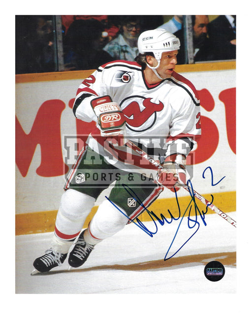 Slava Fetisov Autographed 8X10 New Jersey Devils Away Jersey (Skating) - Pastime Sports & Games