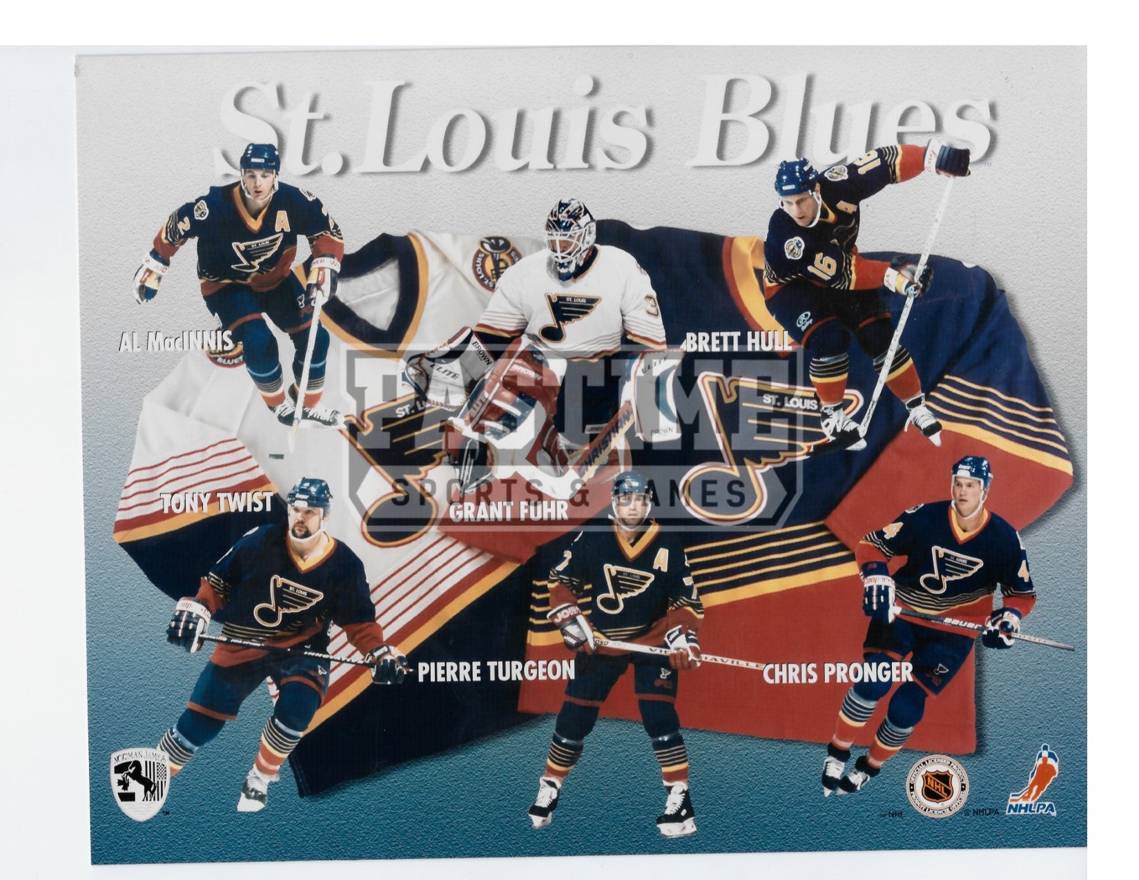 BRETT HULL 8X10 PHOTO HOCKEY ST. LOUIS BLUES PICTURE NHL