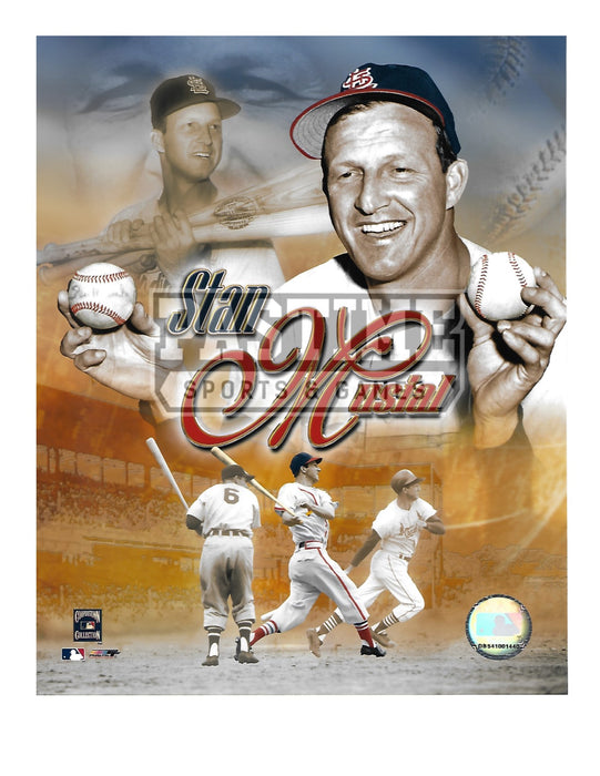 Stan Musial 8X10 St. Louis Cardinals (Photo Montage) - Pastime Sports & Games