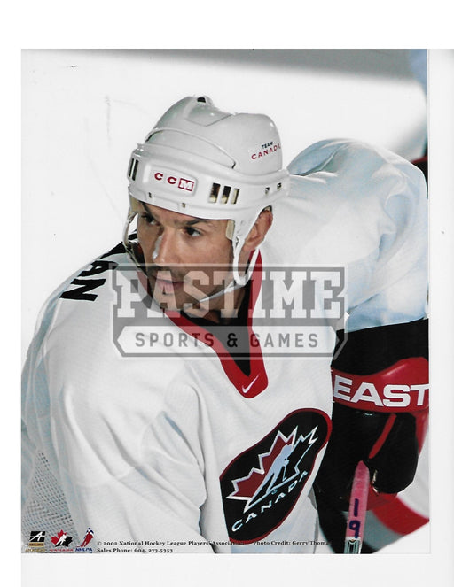 Steve Yzerman 8X10 Team Canada Away Jersey (Ready Close Up) - Pastime Sports & Games