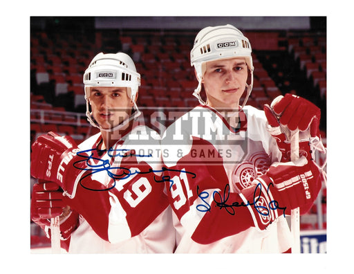 Sergei Fedorov Detroit Red Wings Autographed Retro CCM Hockey