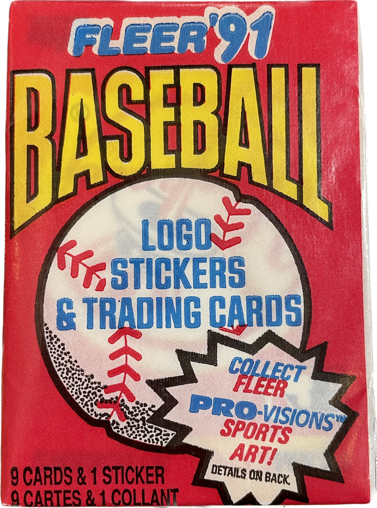 1991 Fleer Baseball Wax Box - Pastime Sports & Games