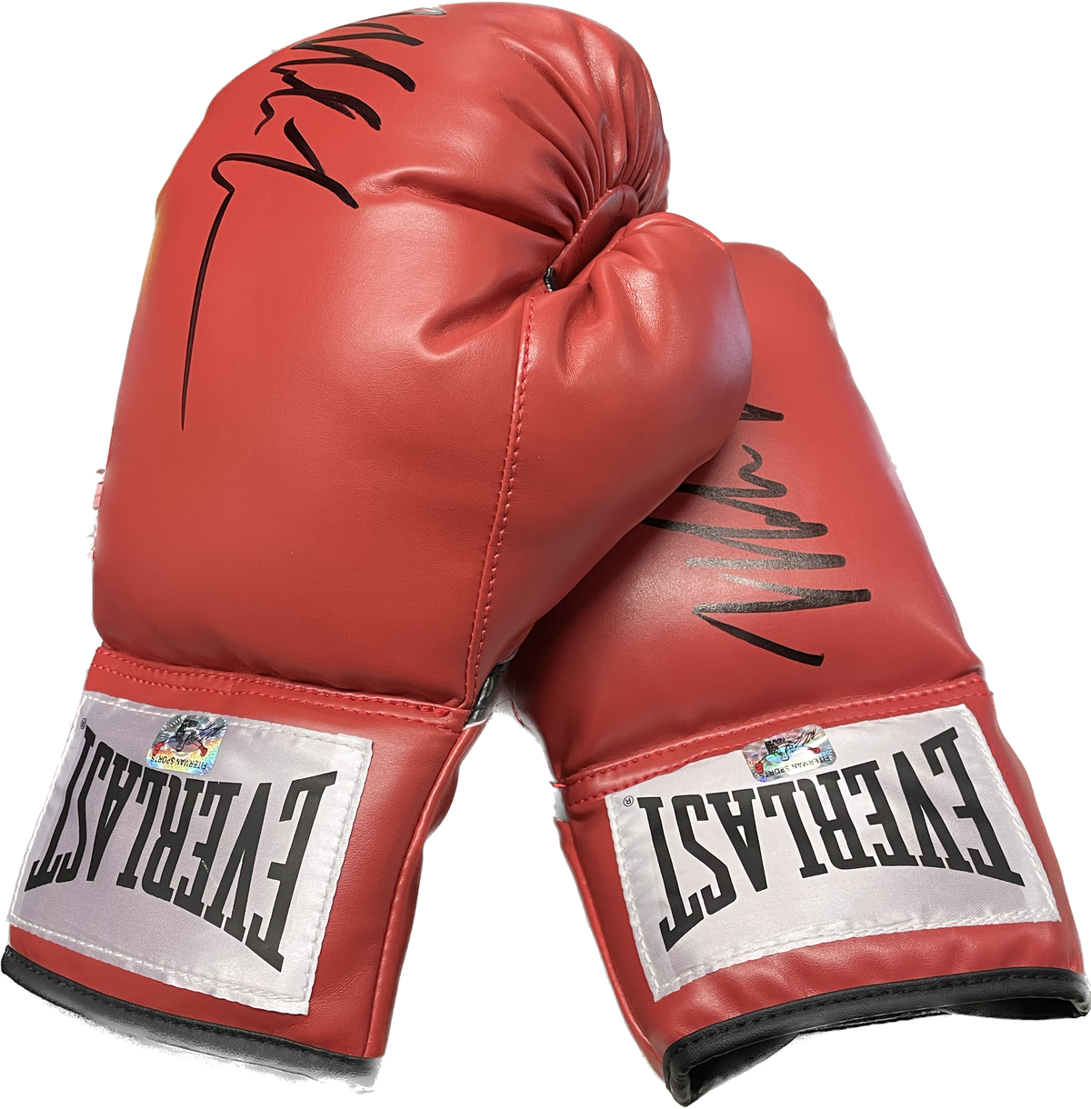 Everlast brand boxing paraphernalia on a mannequin in a sporting