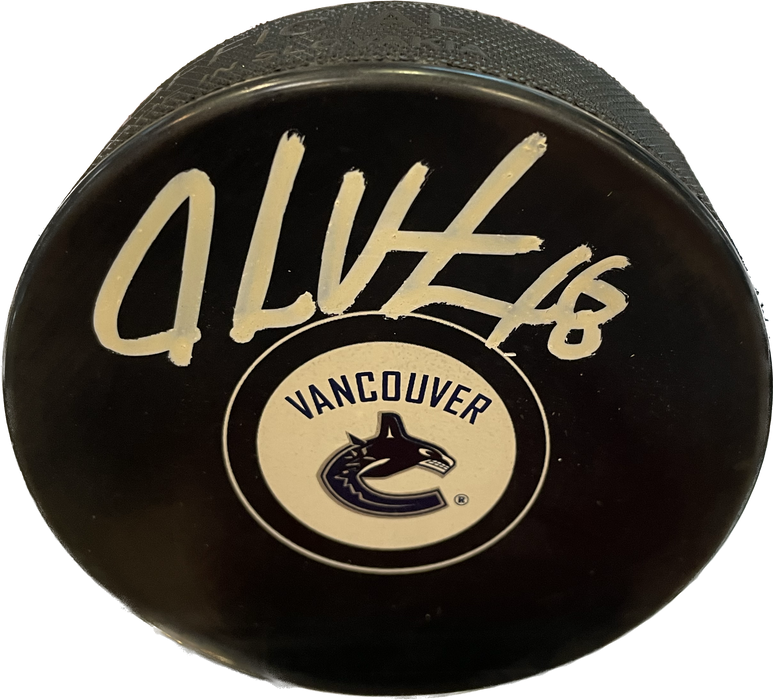 Jake Virtanen Autographed Hockey Puck - Pastime Sports & Games