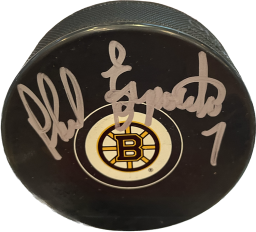 Phil Esposito Autographed Hockey Puck Boston Bruins - Pastime Sports & Games