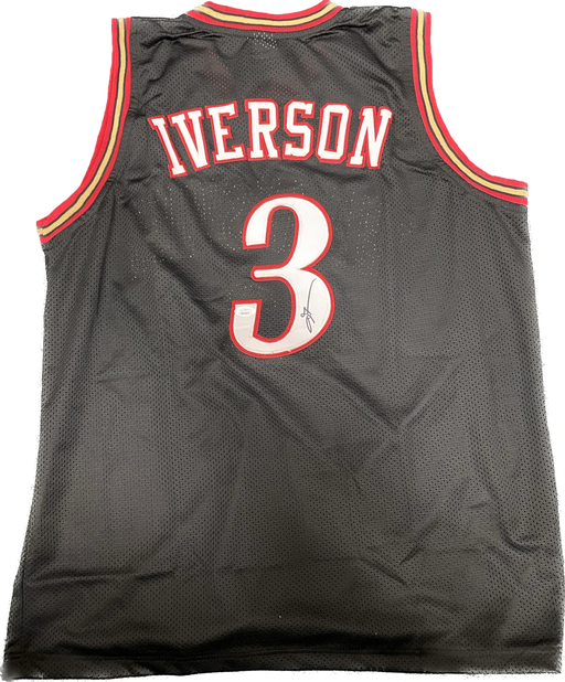 Allen Iverson Autographed "The Answer" Custom Basketball Jersey - Pastime Sports & Games