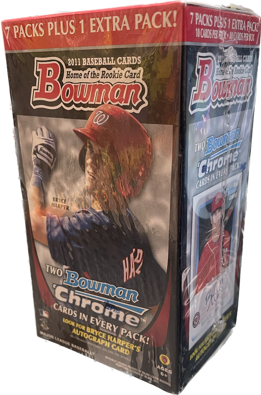 2011 Topps Bowman Chrome MLB Baseball Blaster Box - Pastime Sports & Games